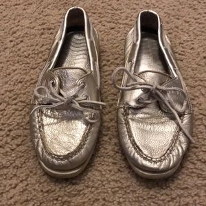 Gold Sperry Top Siders